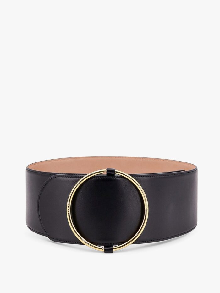 ALAIA Leather Belt With Ring Detail