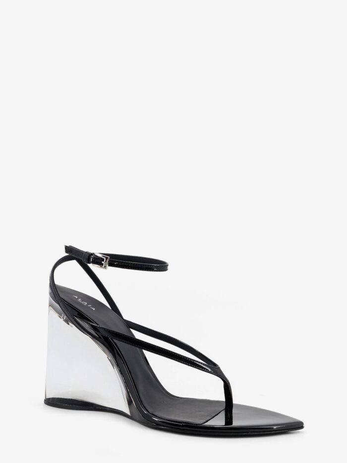 ALAIA Leather Sandals With Plexiglass Heels