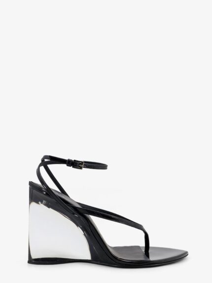 ALAIA Leather Sandals With Plexiglass Heels
