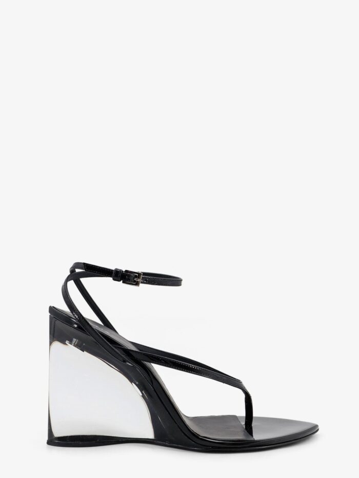 ALAIA Leather Sandals With Plexiglass Heels