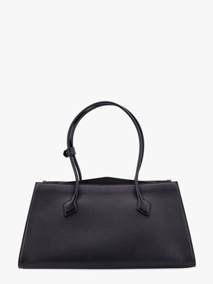 ALAIA Leather Shoulder Bag With Frontal Logo Print