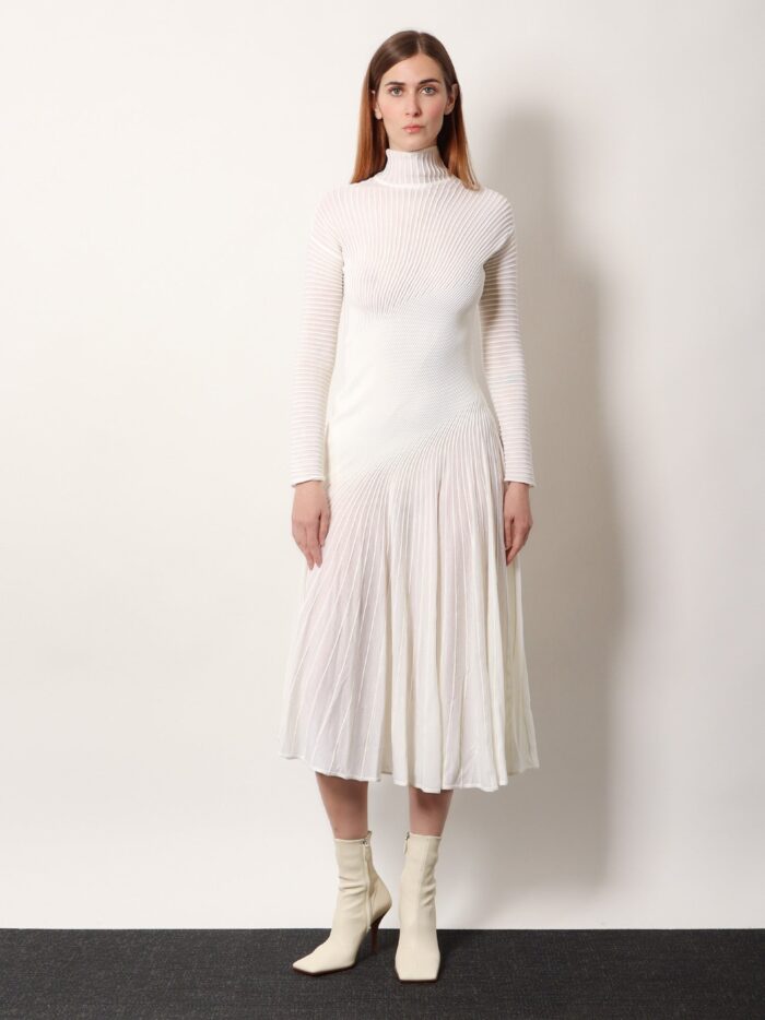 ALAIA Long Wool Dress