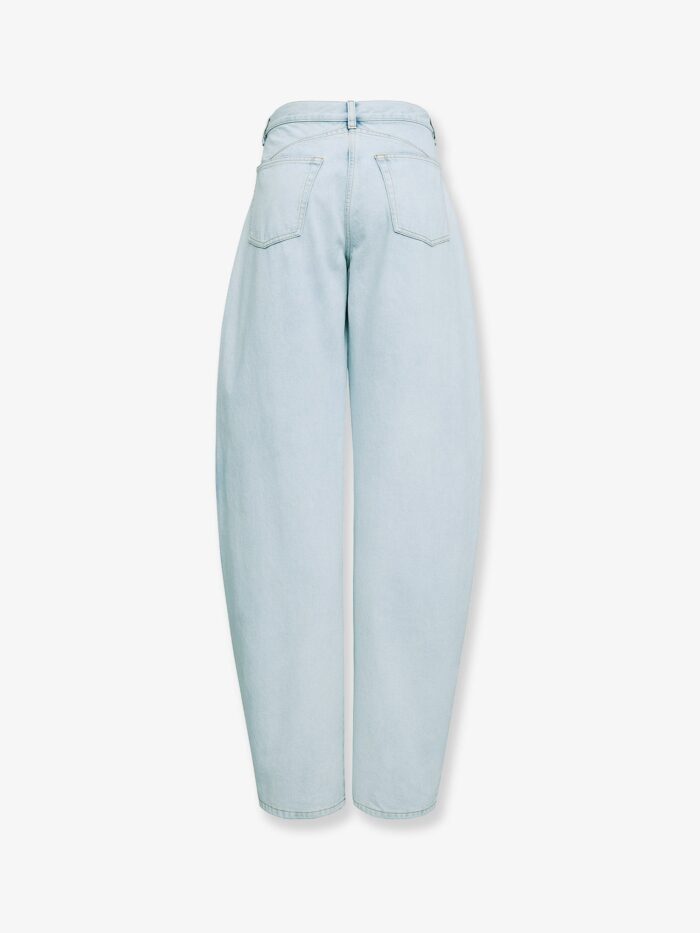 ALAIA Low Round Ice Denim Jeans
