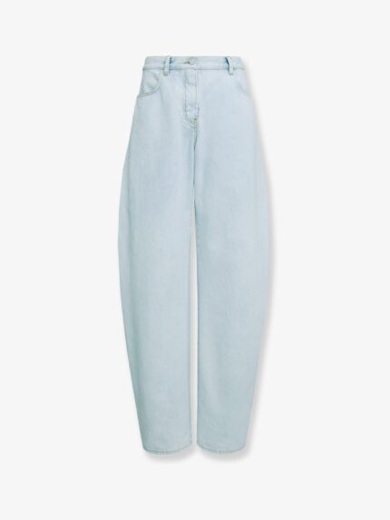 ALAIA Low Round Ice Denim Jeans