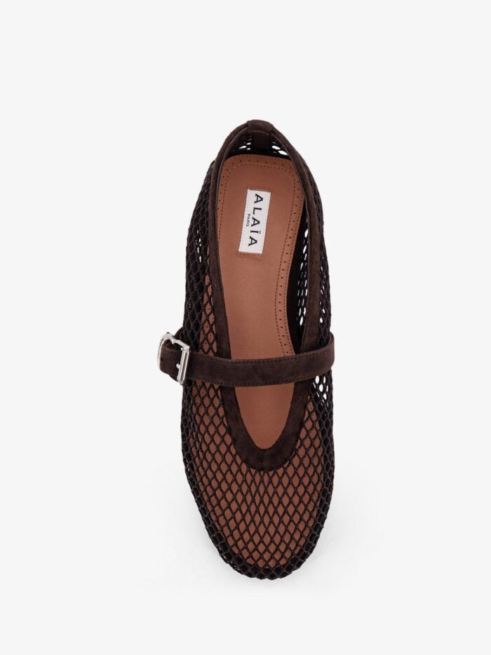 ALAIA Mesh Flat Ballerinas