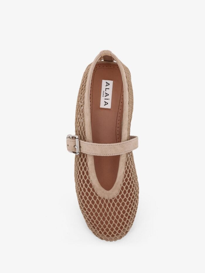 ALAIA Mesh Flat Ballerinas