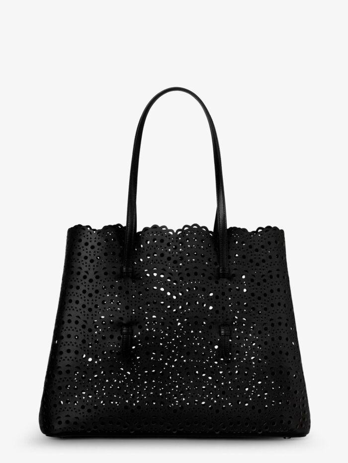 ALAIA Mina 37 Leather Shoulder Bag With Vienne Motif