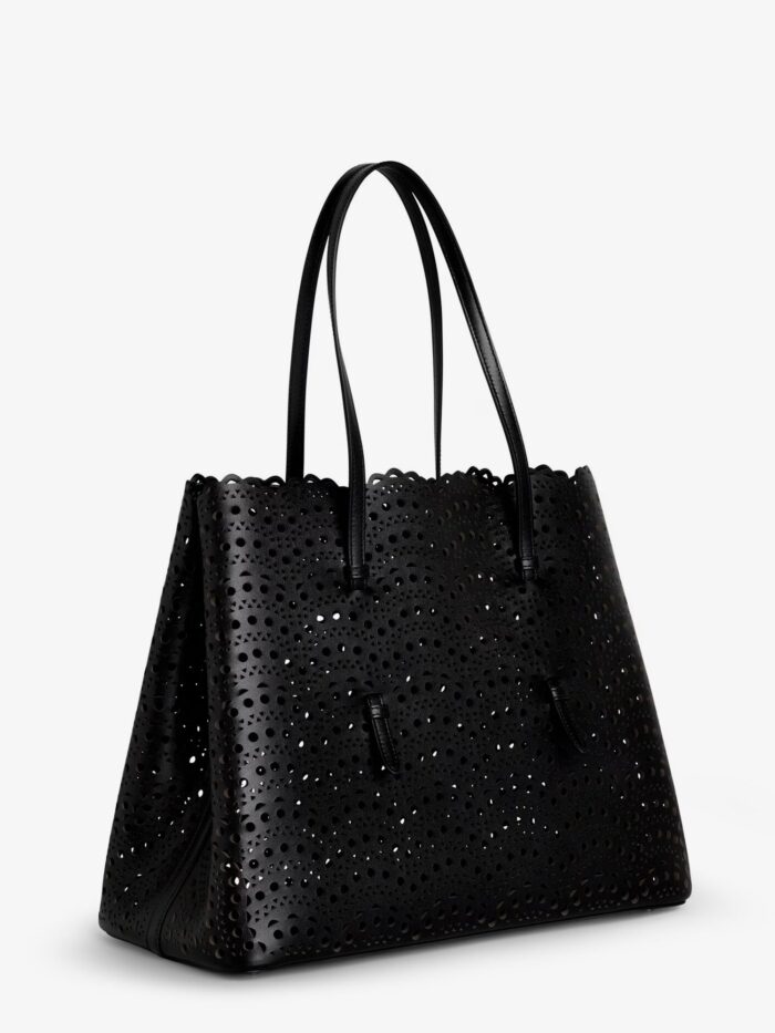 ALAIA Mina 37 Leather Shoulder Bag With Vienne Motif