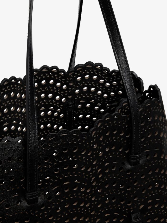 ALAIA Mina 37 Leather Shoulder Bag With Vienne Motif