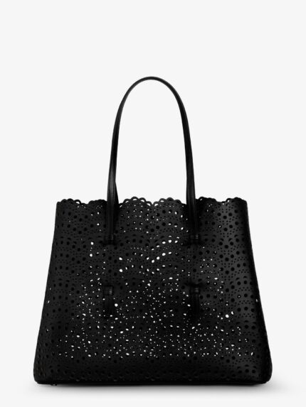 ALAIA Mina 37 Leather Shoulder Bag With Vienne Motif