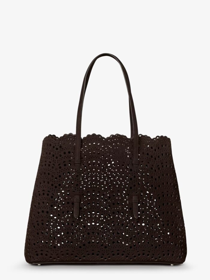 ALAIA Mina 37 Leather With Vienne Motif Shoulder Bag