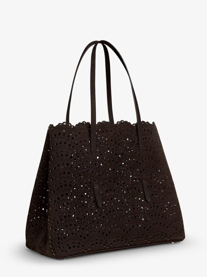 ALAIA Mina 37 Leather With Vienne Motif Shoulder Bag