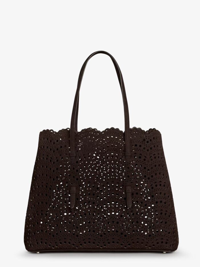 alaia mina 37 leather with vienne motif shoulder bag ALAIA Mina 37 Leather With Vienne Motif Shoulder Bag