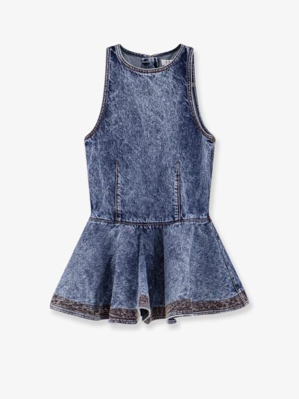ALAIA Peplum Denim Top