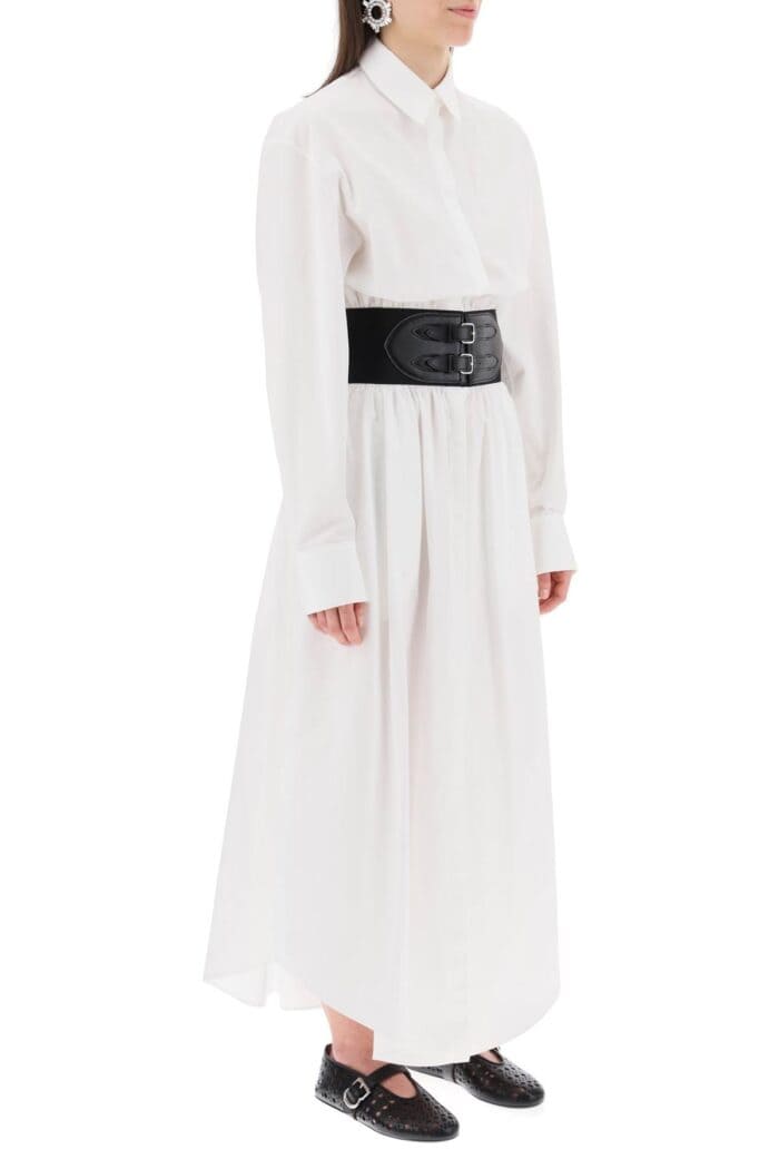 ALAIA Poplin Chemisier With Belt