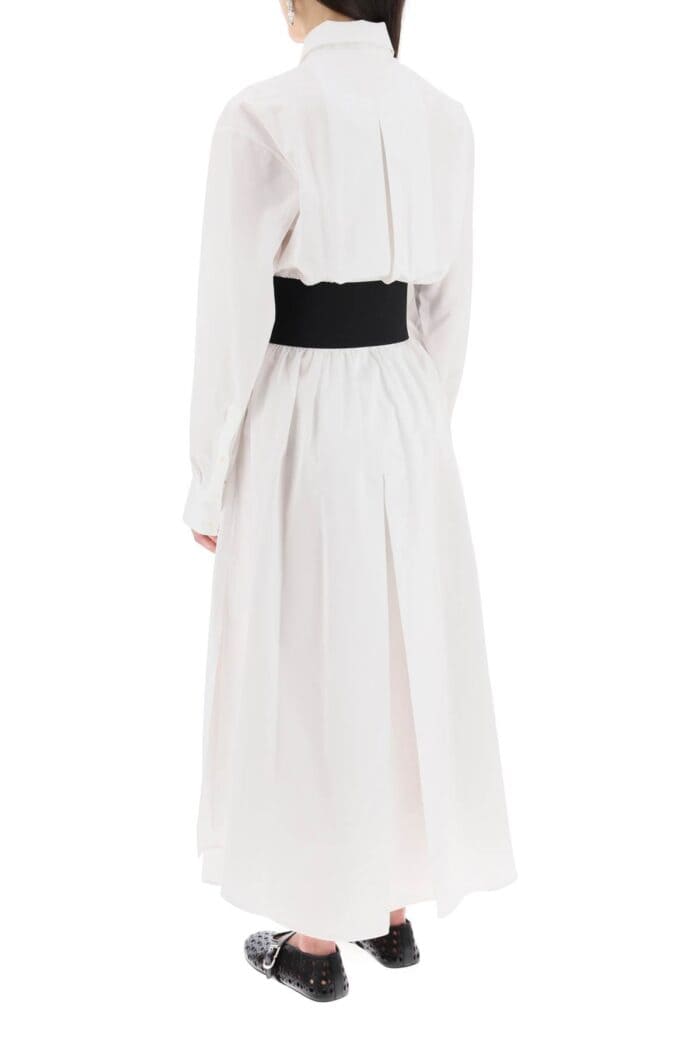 ALAIA Poplin Chemisier With Belt