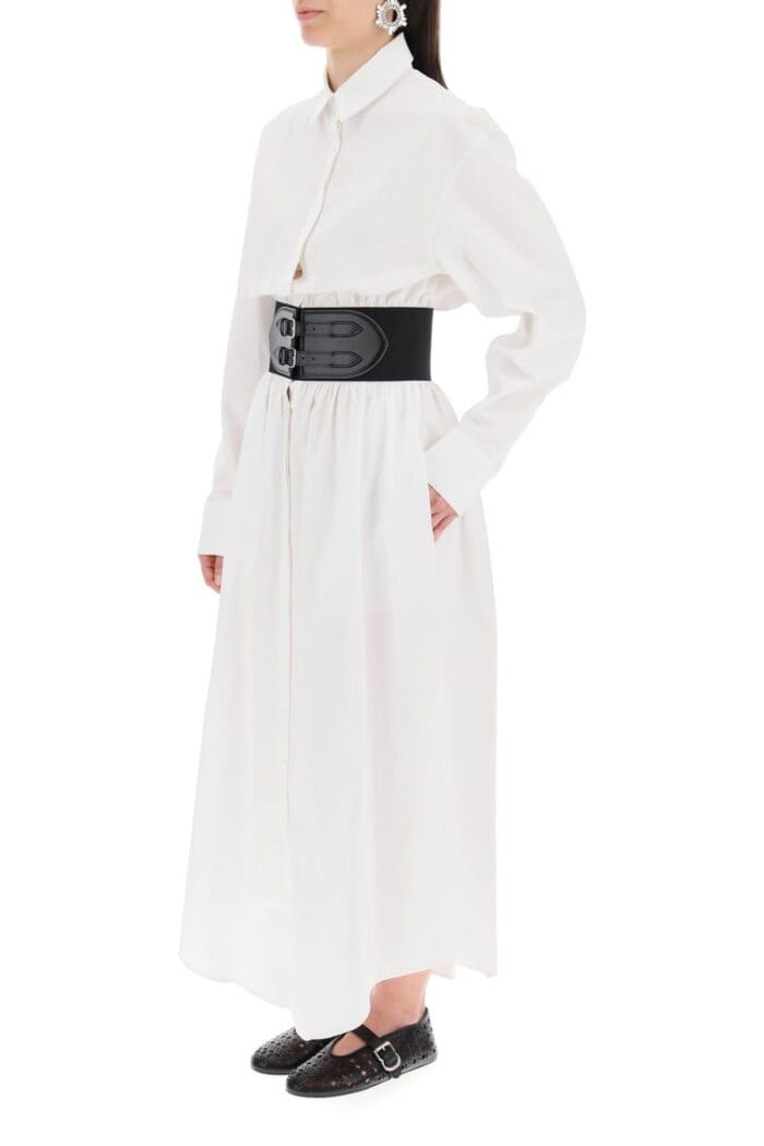 ALAIA Poplin Chemisier With Belt