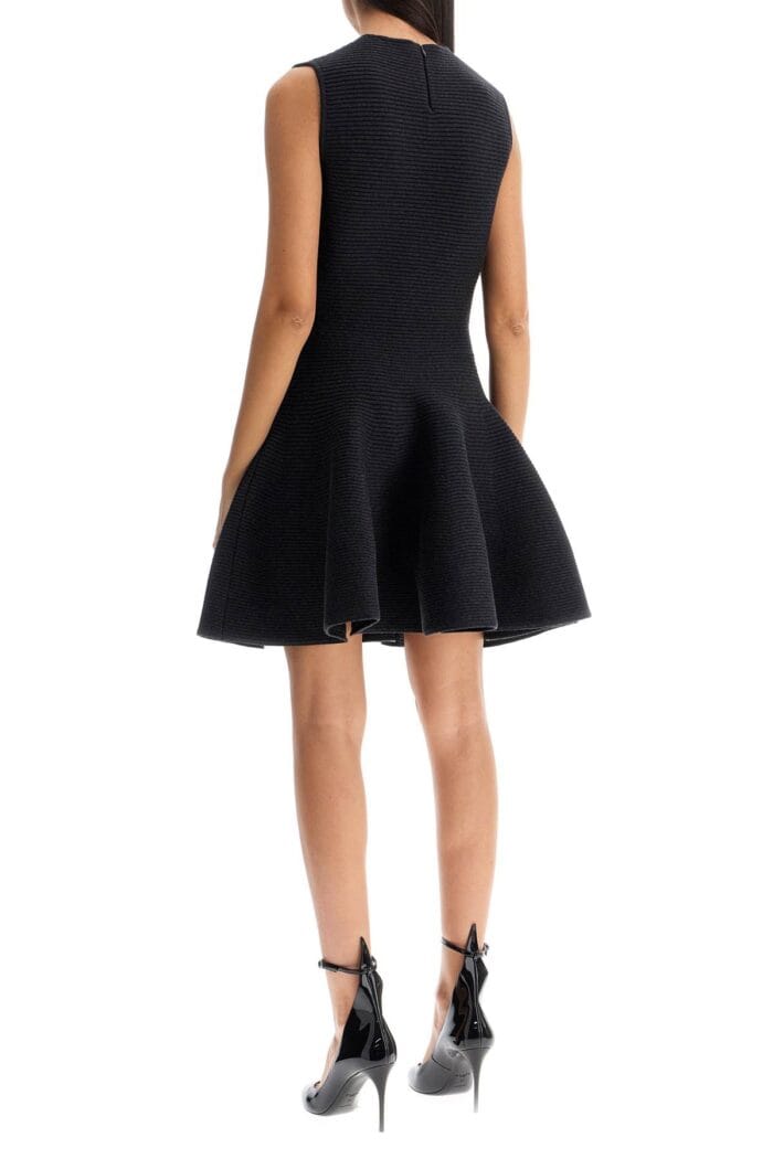 ALAIA 'ribbed Knit Skater Dress With