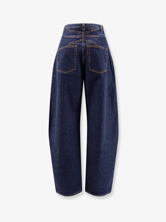 ALAIA Round Blue Denim Jeans