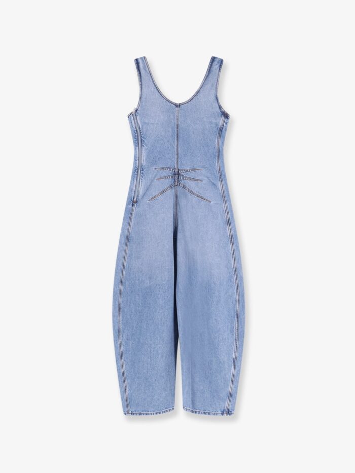 ALAIA Round Denim Jumpsuit
