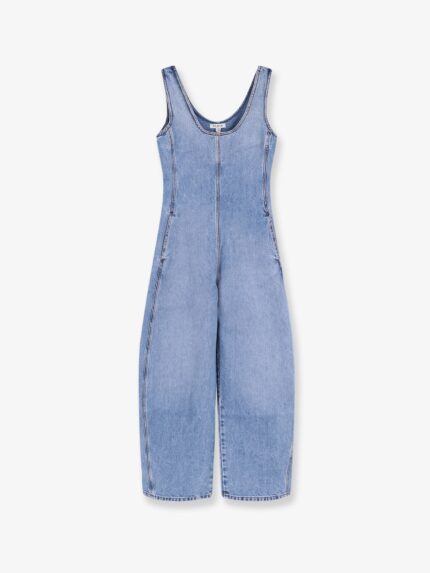 ALAIA Round Denim Jumpsuit