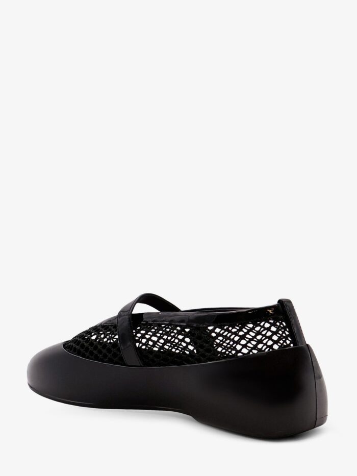 ALAIA Rubber Flat Mesh Ballerinas