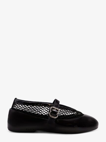 ALAIA Rubber Flat Mesh Ballerinas
