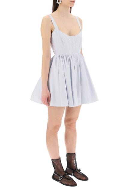 ALAIA Skater Poplin Mini Dress