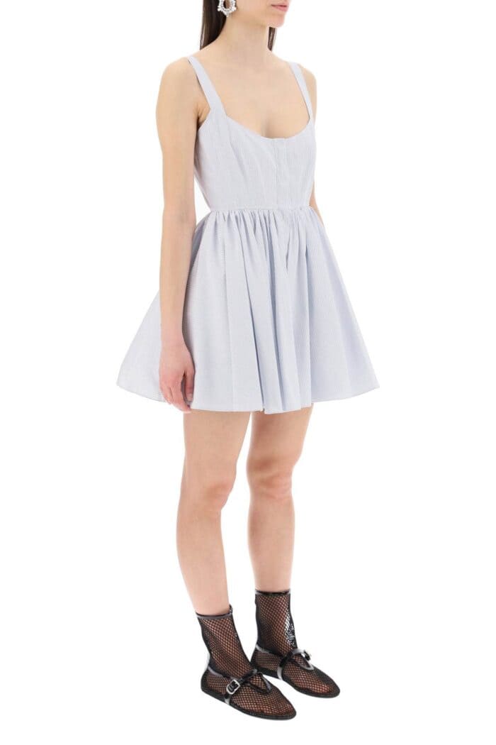 ALAIA Skater Poplin Mini Dress