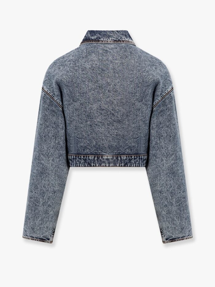 ALAIA Spiral Stone-washed Denim Jacket