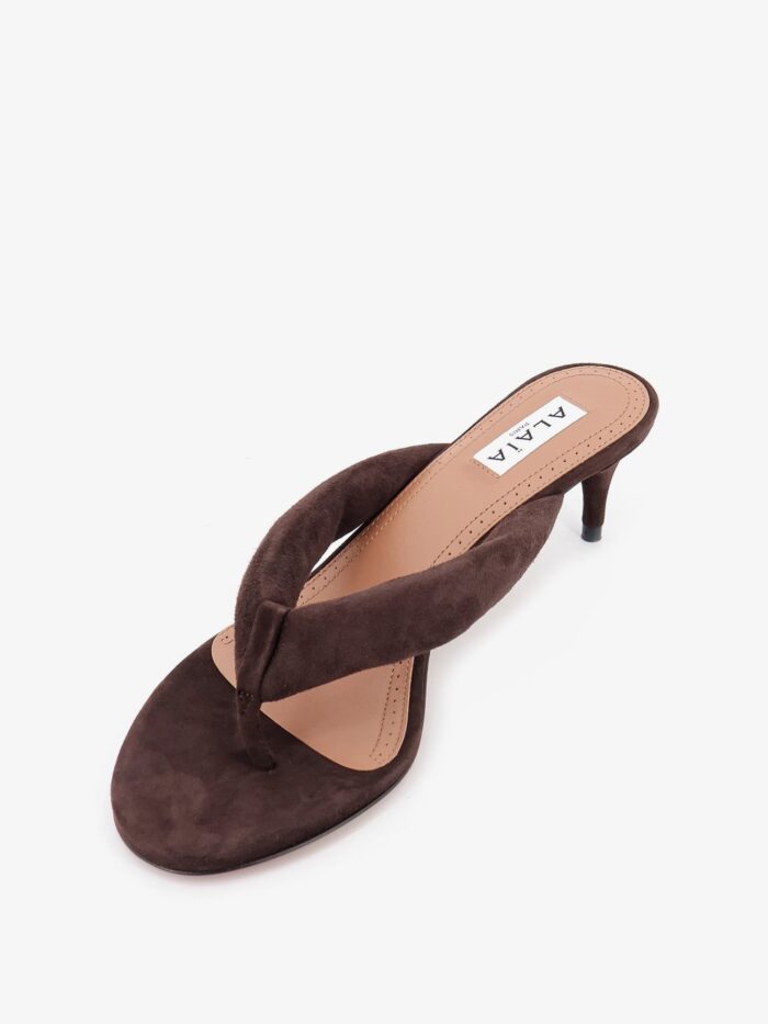ALAIA Suede Heeled Sandals