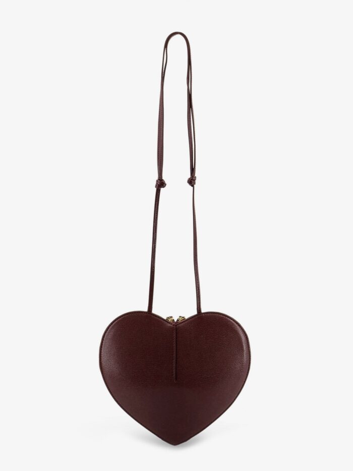 ALAIA Suede Le Coeur Crossbody Bag