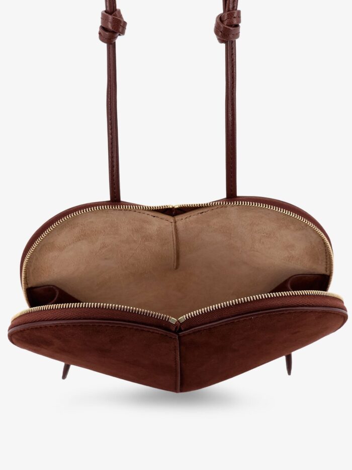 ALAIA Suede Le Coeur Crossbody Bag