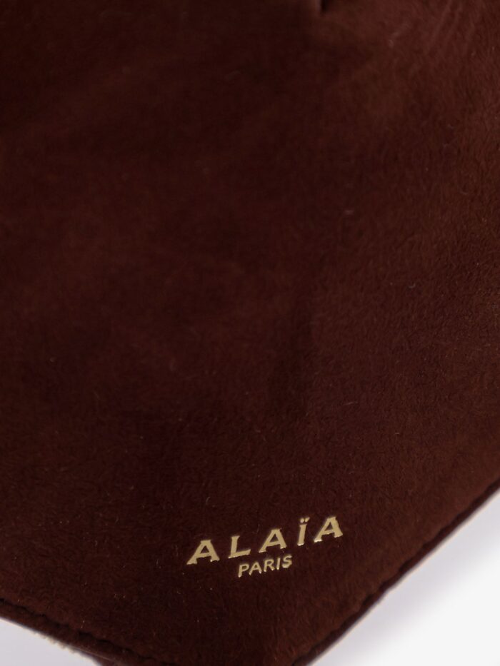 ALAIA Suede Le Coeur Crossbody Bag