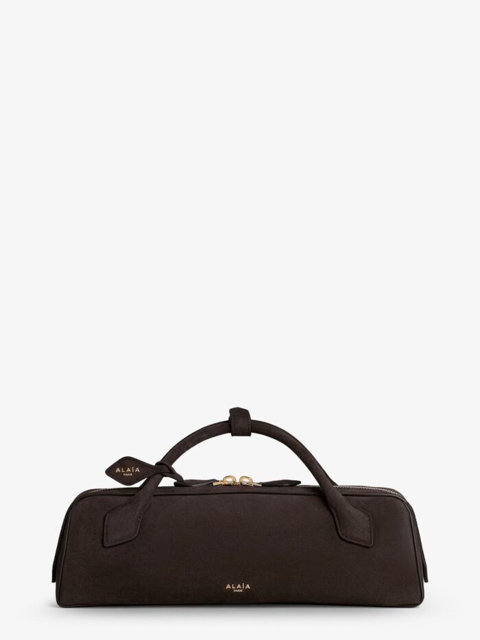 alaia teckel clutch suede handbag ALAIA Teckel Clutch Suede Handbag