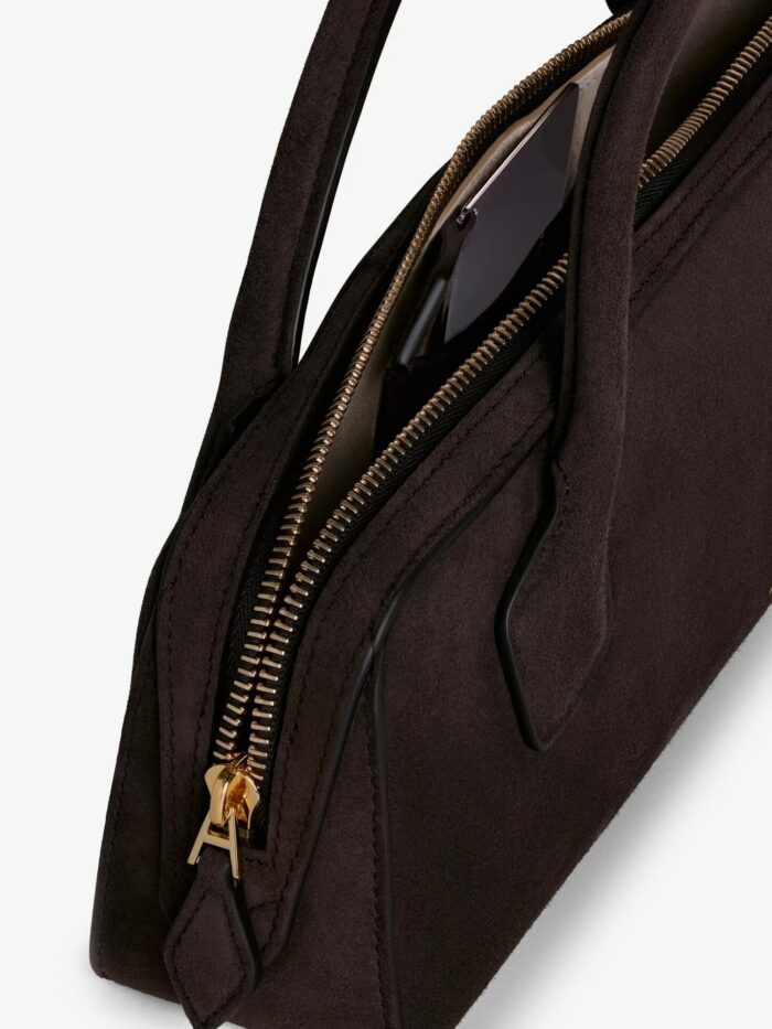 ALAIA Teckel Clutch Suede Handbag