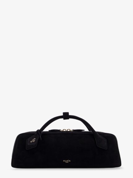 ALAIA Teckel Clutch Suede Handbag