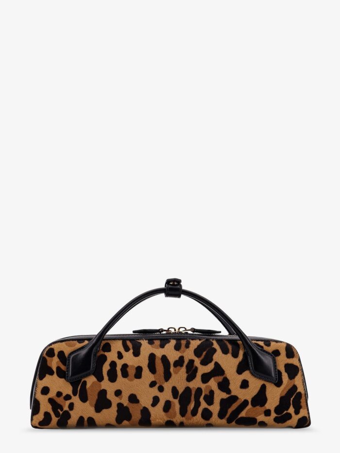 ALAIA Teckel Leopard Haircalf Clutch
