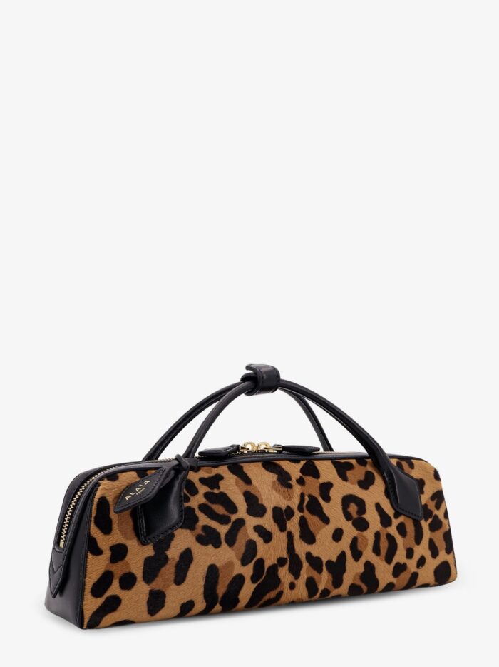 ALAIA Teckel Leopard Haircalf Clutch