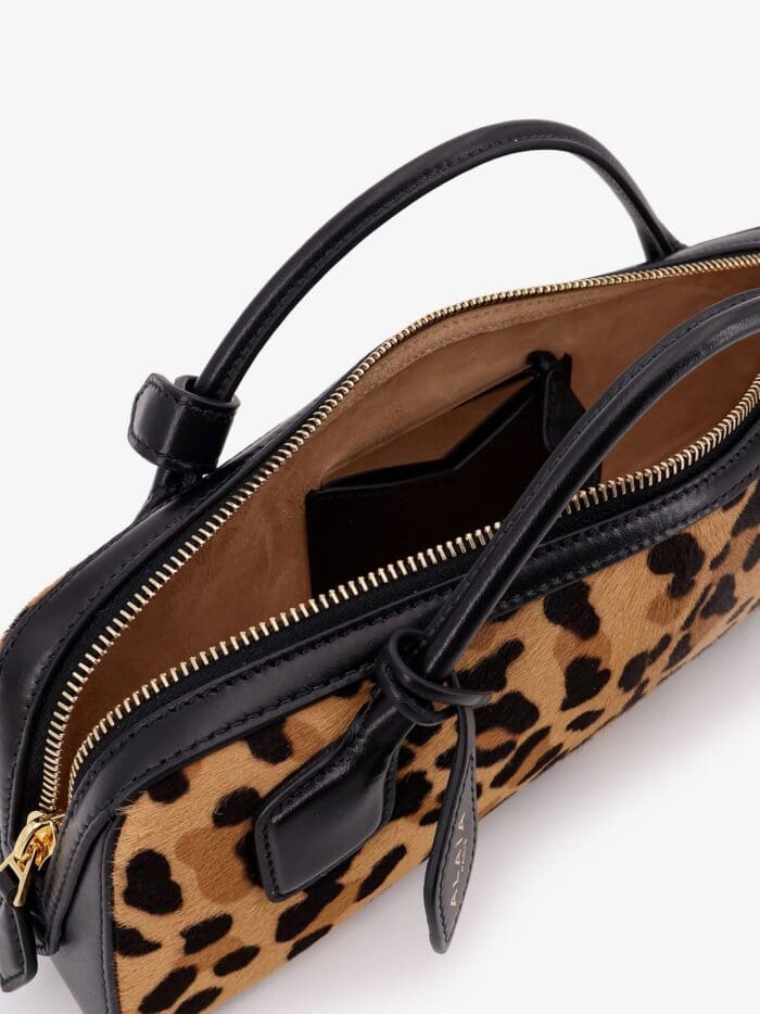 ALAIA Teckel Leopard Haircalf Clutch
