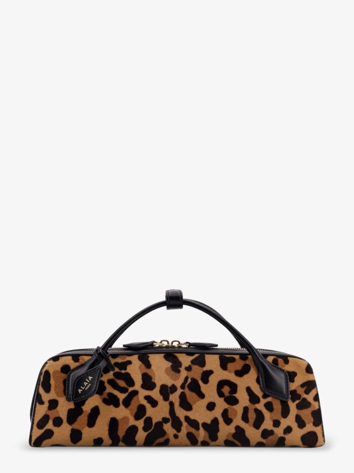 ALAIA Teckel Leopard Haircalf Clutch