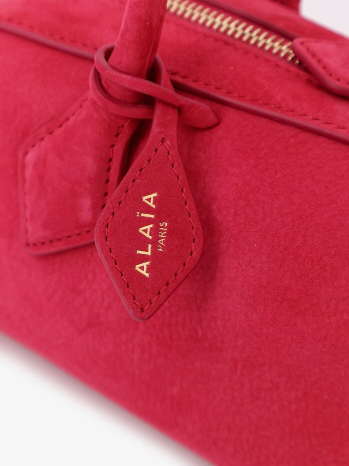 ALAIA Teckel Medium Suede Shoulder Bag