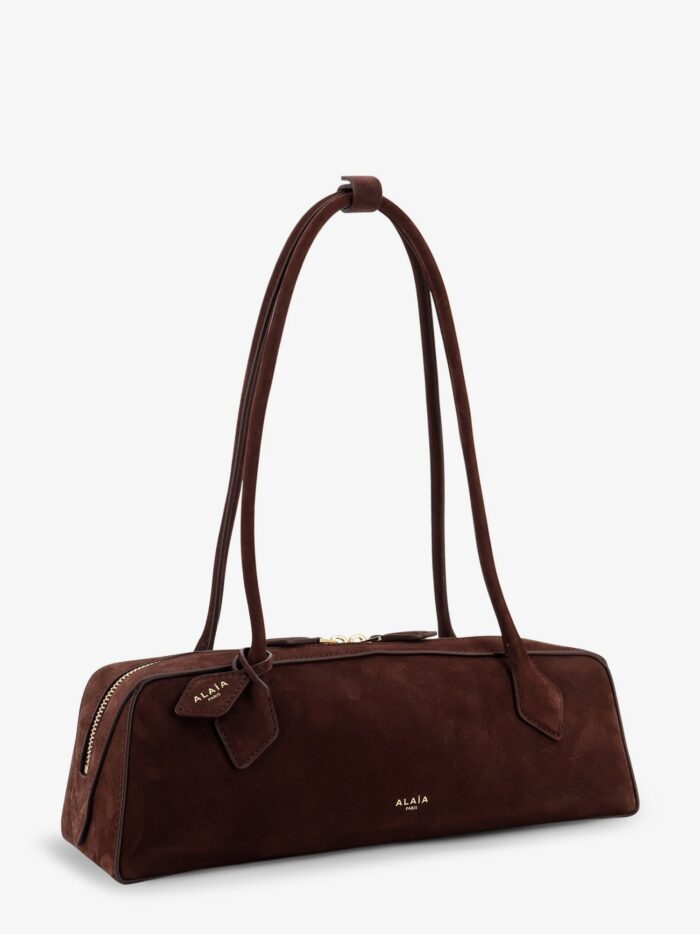 ALAIA Teckel Medium Suede Shoulder Bag