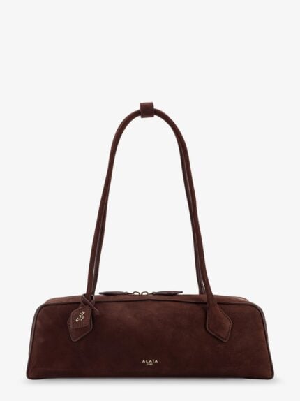 ALAIA Teckel Medium Suede Shoulder Bag