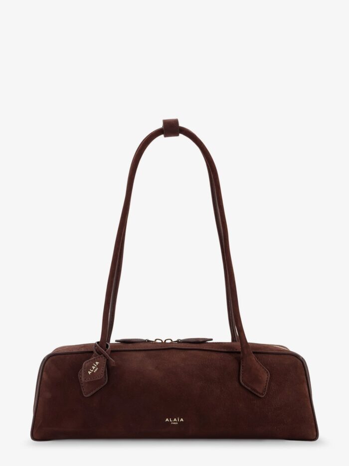 ALAIA Teckel Medium Suede Shoulder Bag