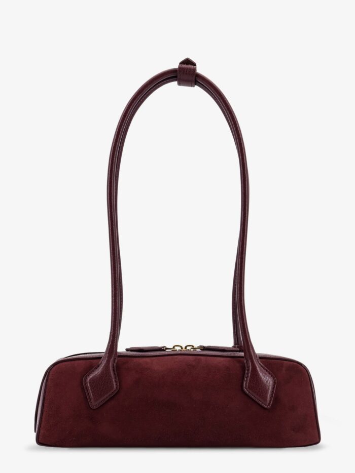 ALAIA Teckel Small Suede Shoulder Bag