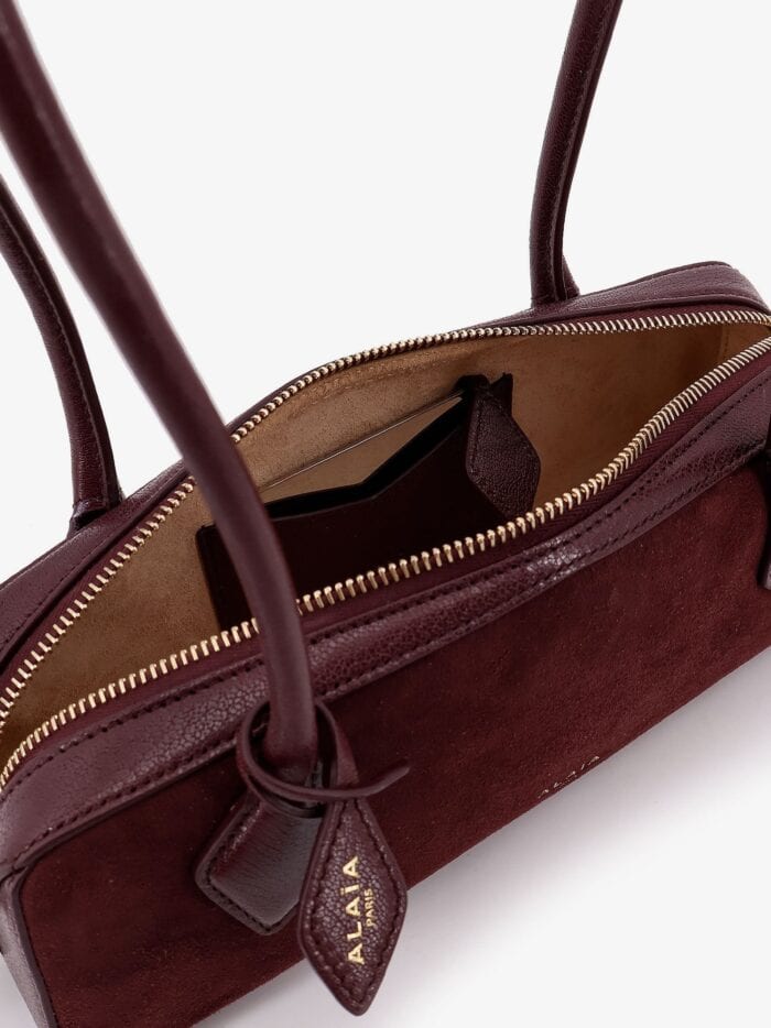 ALAIA Teckel Small Suede Shoulder Bag