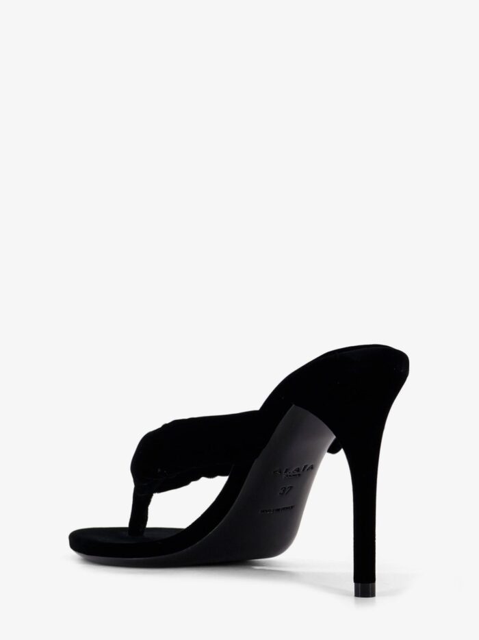 ALAIA Thong Sandals With Velvet Heel