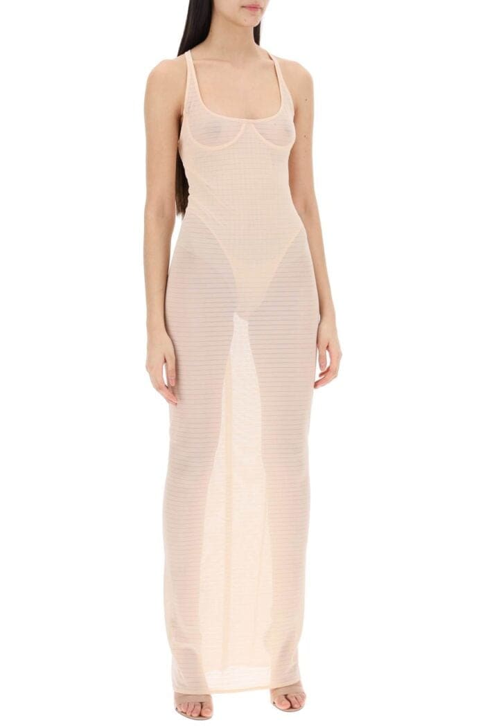 ALAIA Transparent Dress With Integrated Bodysuit