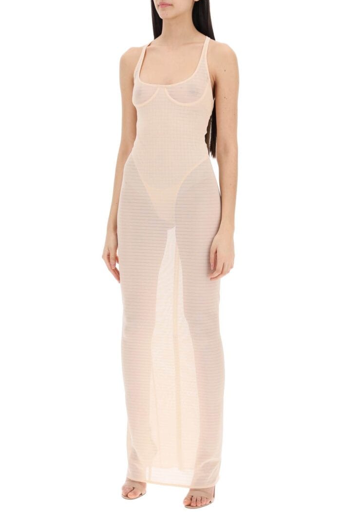 ALAIA Transparent Dress With Integrated Bodysuit